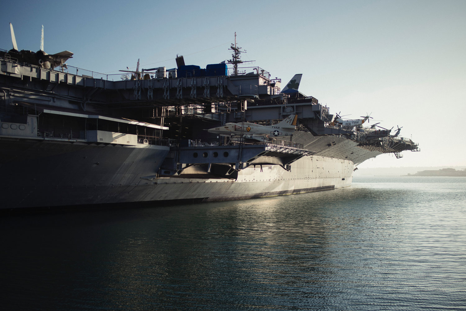 Close up of the side of a Destroyer